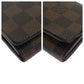 LOUIS VUITTON Bifold Wallet N61730 PVC Brown Gold Metal Folding wallet Compact wallet Damier L-Zip Portonet Bie Tresol Women Used Authentic