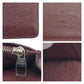 LOUIS VUITTON Long Wallet Purse M58202 leather Brown Silver Metal Long Wallet Purse Taurillon Clemence Portefeuille Braza mens Used Authentic