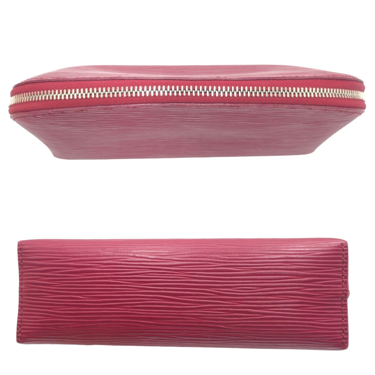 LOUIS VUITTON Pouch M40641 Epi Leather Fuchsia Pink SilverMetal Makeup pouch Cosmetics Pouch Epi Pochette Cosmetic Women Used Authentic