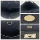 FENDI Business bag leather Grey SilverMetal Business Bag A4 Compatible Shoulder Bag Celeria Peekaboo mens Used Authentic