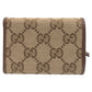 GUCCI Tri-fold wallet GG canvas Brown SilverMetal Folding wallet Compact wallet Balenciaga Collaboration The Hacker Project mens Used Authentic