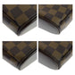 LOUIS VUITTON Shoulder Bag N51294 PVC Brown Gold Metal Crossbody Shoulder Bag Pochette Damier Ipanema PM Women Used Authentic
