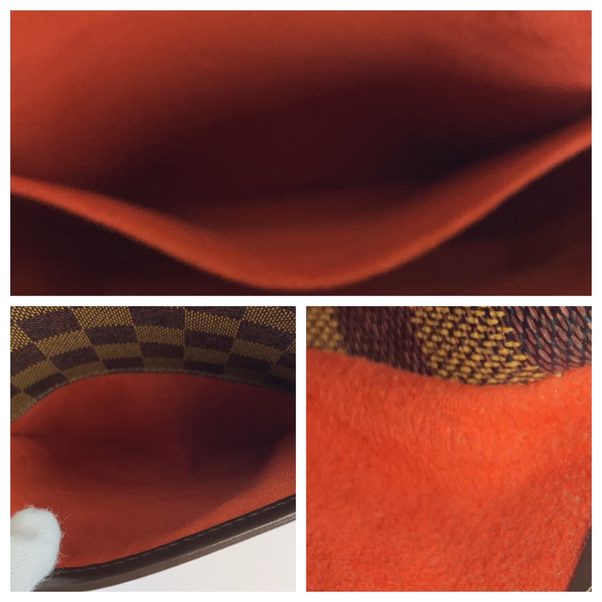 LOUIS VUITTON Shoulder Bag N51294 PVC Brown Gold Metal Crossbody Shoulder Bag Pochette Damier Ipanema PM Women Used Authentic
