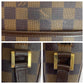 LOUIS VUITTON Shoulder Bag N51294 PVC Brown Gold Metal Crossbody Shoulder Bag Pochette Damier Ipanema PM Women Used Authentic