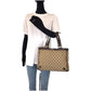GUCCI Tote Bag 170004 GG canvas, leather Beige Brown Gold Metal Tote Bag Shoulder Bag Abbey Women Used Authentic