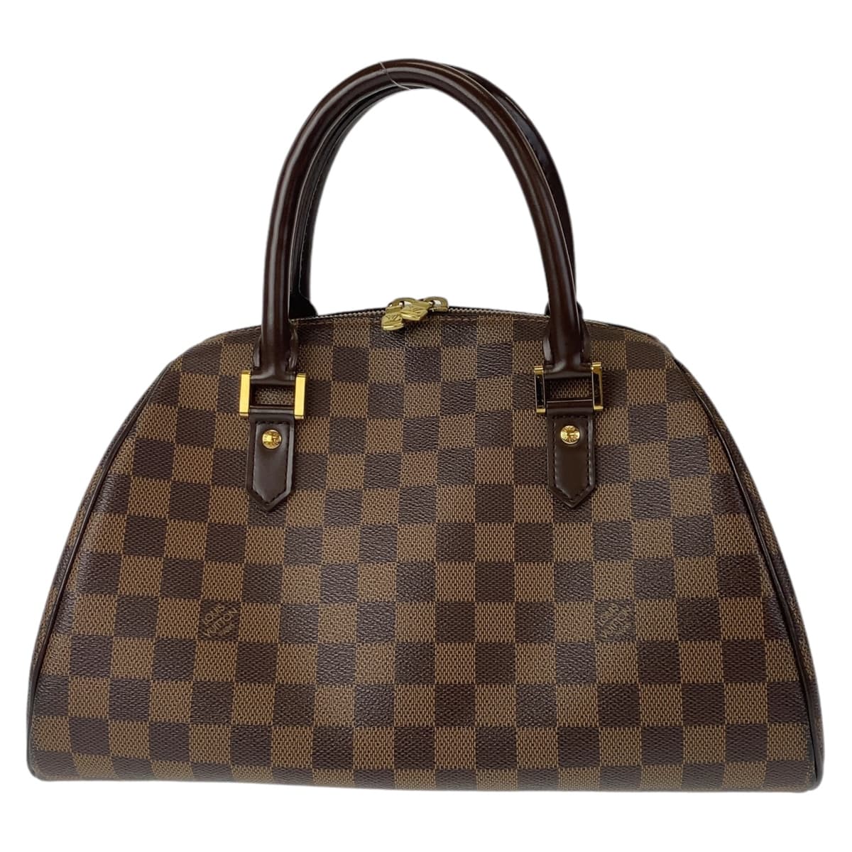 LOUIS VUITTON Handbag N41434 PVC Ebene Gold Metal Handbag Tote Bag Damier Rivera MM Women Used Authentic