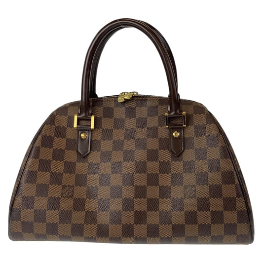 LOUIS VUITTON Handbag N41434 PVC Ebene Gold Metal Handbag Tote Bag Damier Rivera MM Women Used Authentic