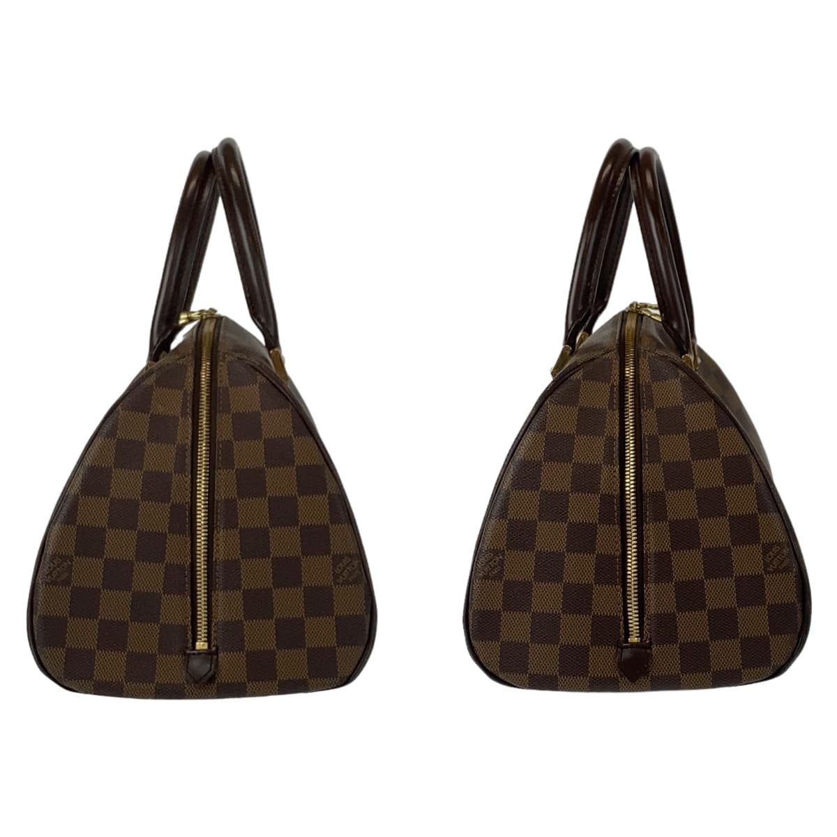 LOUIS VUITTON Handbag N41434 PVC Ebene Gold Metal Handbag Tote Bag Damier Rivera MM Women Used Authentic