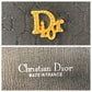 Dior Shoulder Bag canvas Dark Navy Gold Metal Shoulder Bag Accessory Pouch Pochette Honeycomb Pattern Women Used Authentic