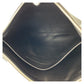 BALENCIAGA Clutch bag leather Black Green SilverMetal Clutch bag business bag Magazine Print mens Used Authentic