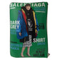 BALENCIAGA Clutch bag leather Black Green SilverMetal Clutch bag business bag Magazine Print mens Used Authentic
