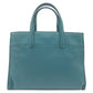 PRADA Tote Bag BN2606 leather Green GoldMetal Tote Bag Shoulder Bag Handbag Safiano Women Used Authentic