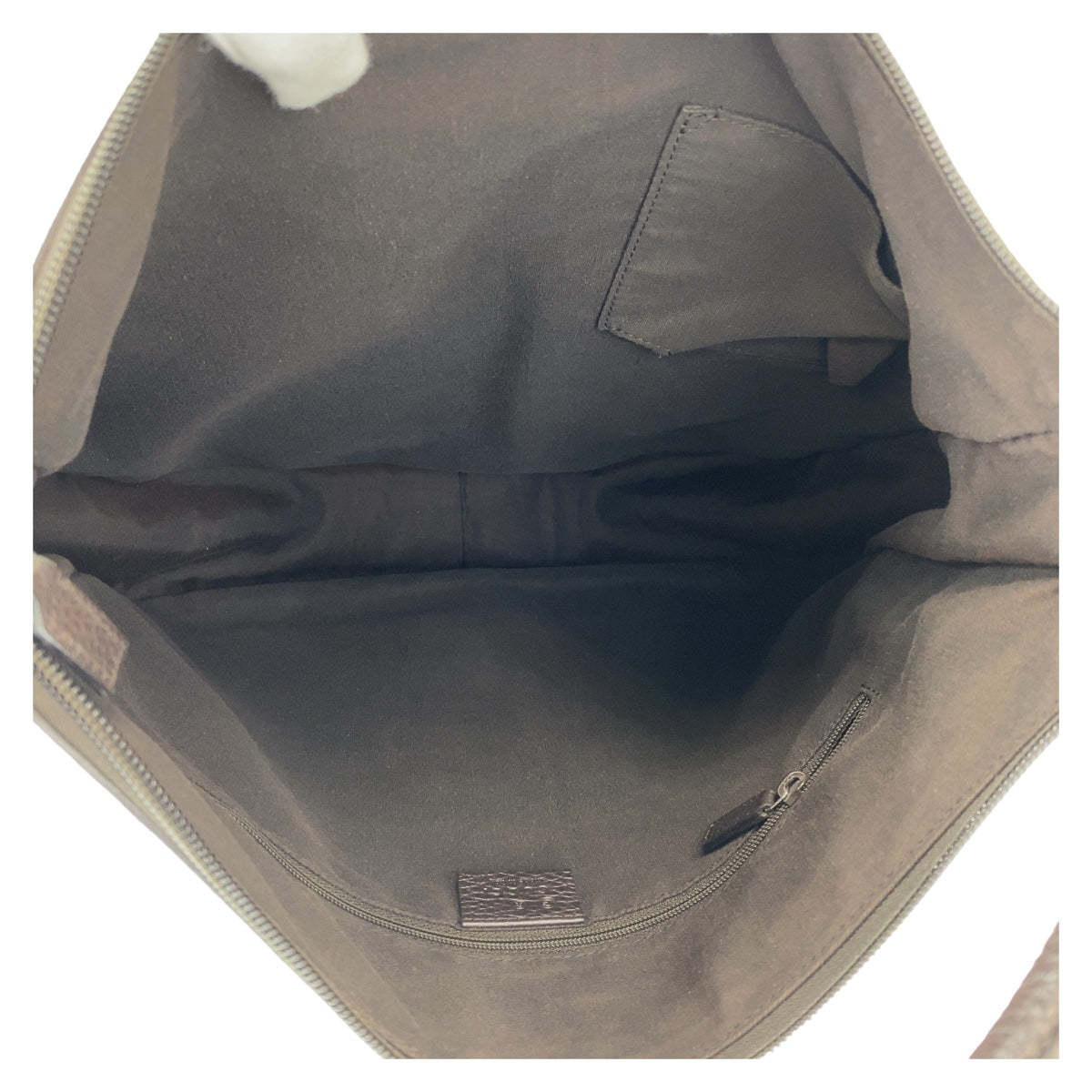GUCCI Shoulder Bag 293581 GG canvas, leather Brown Silver Metal Hobo Shoulder Bag Handbag Abbey GG pattern Women Used Authentic