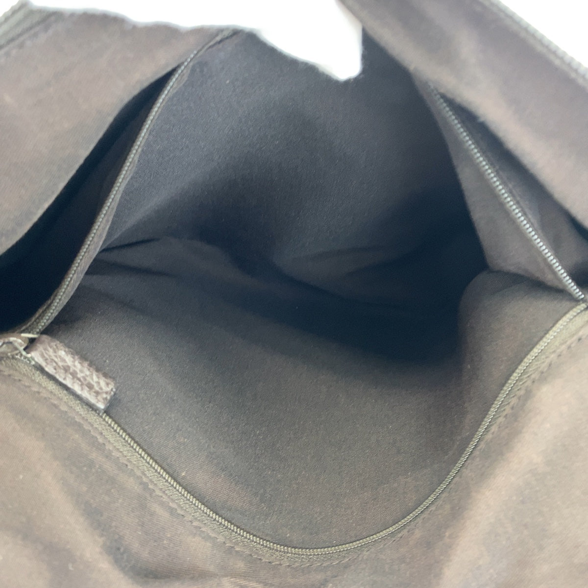 GUCCI Shoulder Bag 293581 GG canvas, leather Brown Silver Metal Hobo Shoulder Bag Handbag Abbey GG pattern Women Used Authentic