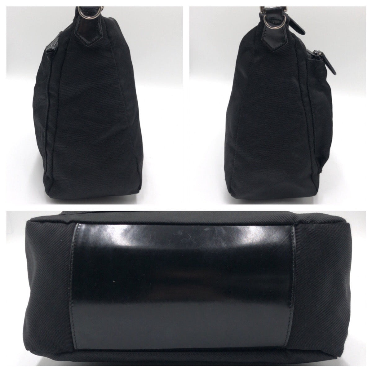GUCCI Handbag Nylon Black black Handbag Shoulder Bag 2way Bamboo Women Used Authentic