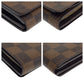 LOUIS VUITTON Bifold Wallet N61730 PVC Brown Gold Metal Folding wallet Compact wallet Damier Portefeuille Tresol Women Used Authentic