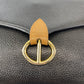Dior Shoulder Bag leather Black Gold Metal Crossbody Shoulder Bag Pochette Women Used Authentic
