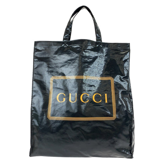 GUCCI Tote Bag 575140 Coated canvas Black yellow