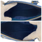 PRADA Handbag leather Blue Gold Metal 2way Handbag Crossbody Shoulder Bag Safiano Triangle With logo Women Used Authentic