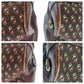 GUCCI Boston Duffel bag Nylon, Leather Brown Gold Metal Boston Duffel bag Crossbody Shoulder Bag 2way Old Gucci Horsebit Pattern Women Used Authentic