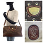GUCCI Boston Duffel bag Nylon, Leather Brown Gold Metal Boston Duffel bag Crossbody Shoulder Bag 2way Old Gucci Horsebit Pattern Women Used Authentic