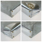 GUCCI Tote Bag 169945 GG canvas, leather Silver Metal Tote Bag Shoulder Bag Interlocking Newbrit Women Used Authentic