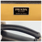 PRADA Business bag leather Black SilverMetal Business bag, briefcase, A4 storage Safiano mens Used Authentic