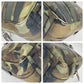PRADA Business bag leather Green SilverMetal Business bag, briefcase, A4 storage Saffiano Camouflage mens Used Authentic