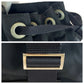PRADA Shoulder Bag Nylon Black SilverMetal Crossbody Shoulder Bag Pochette Test Triangle With logo Women Used Authentic