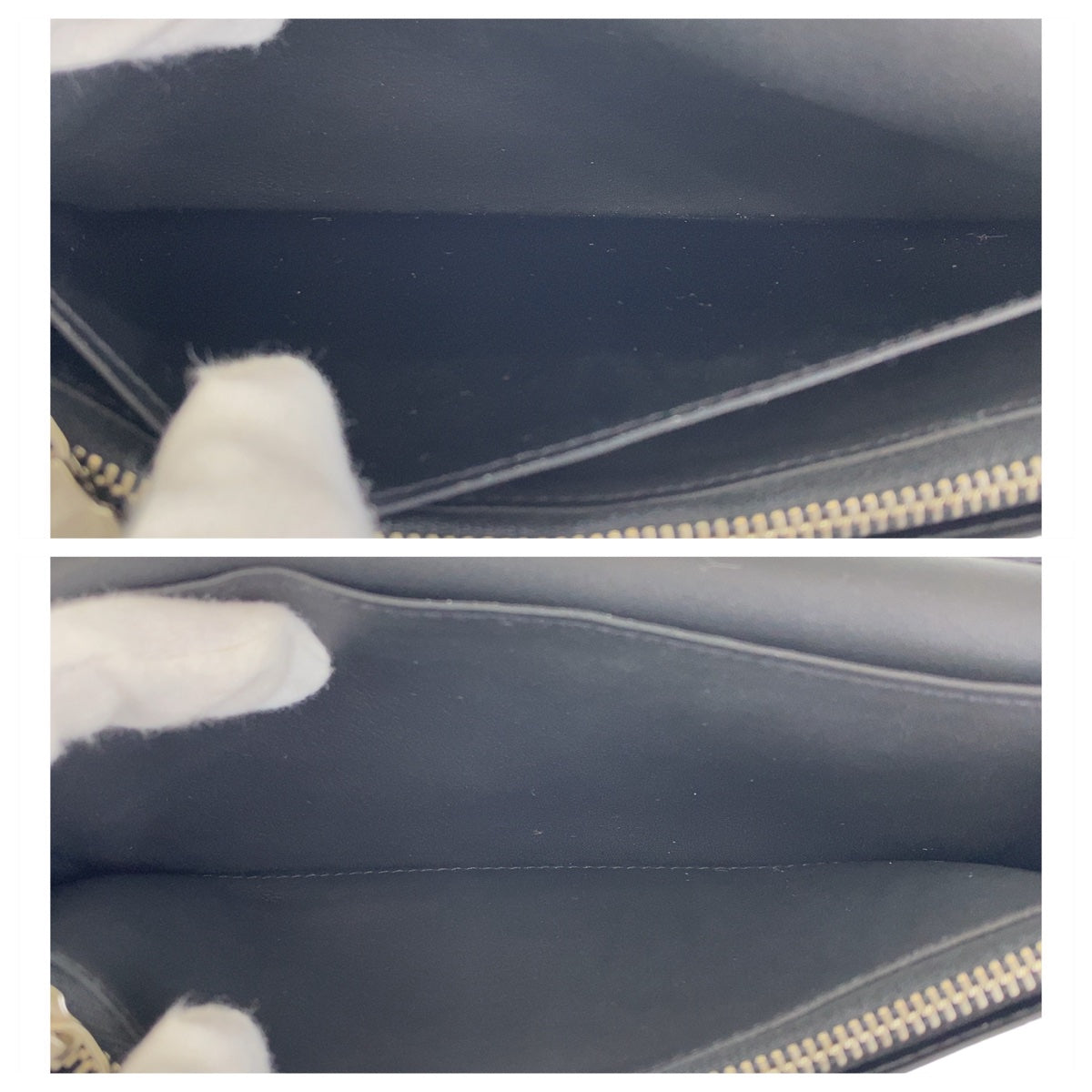 LOUIS VUITTON Long Wallet Purse M81440 leather Blue Yellow SilverMetal Long Wallet Purse Taurillon Clemence Portefeuille Braza mens Used Authentic