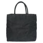 PRADA Tote Bag Nylon Black black Tote Bag handbag Test Triangular logo Women Used Authentic