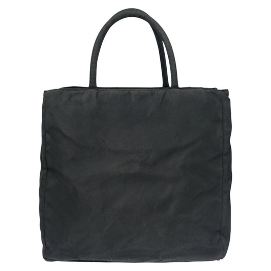 PRADA Tote Bag Nylon Black black Tote Bag handbag Test Triangular logo Women Used Authentic