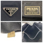 PRADA Tote Bag Nylon Black SilverMetal Tote Bag handbag Test Triangle With logo Women Used Authentic