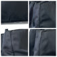 PRADA Tote Bag Nylon Black SilverMetal Tote Bag Shoulder Bag Test Triangle With logo Women Used Authentic