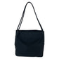 PRADA Tote Bag Nylon Black Silver Metal Tote Bag Shoulder Bag Test Triangle With logo Women Used Authentic