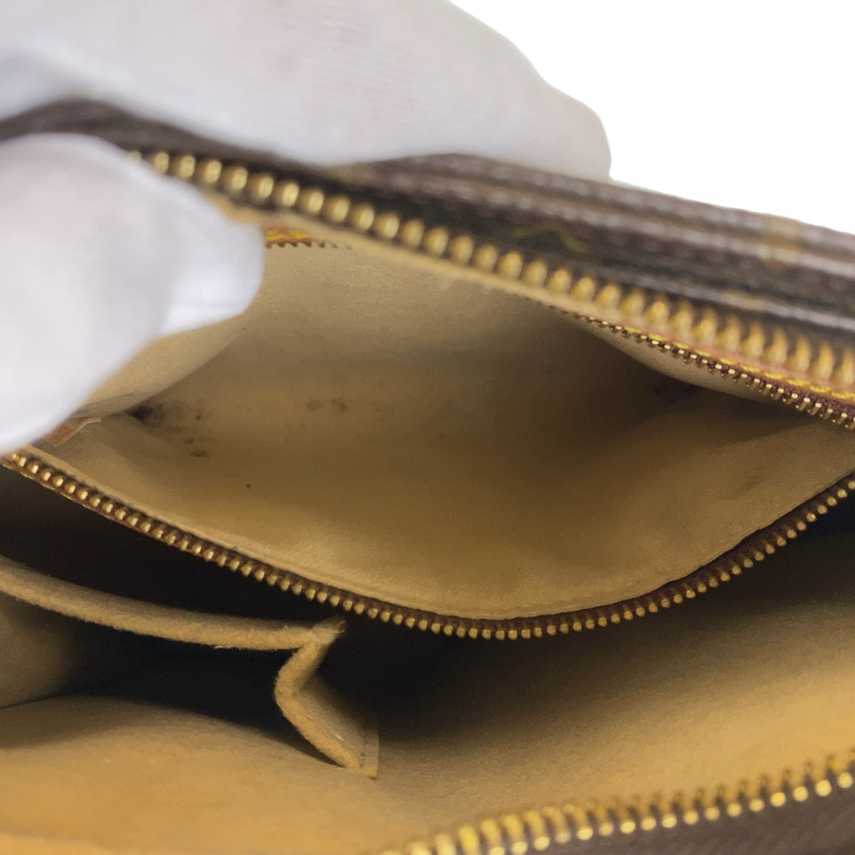 LOUIS VUITTON Shoulder Bag M51146 PVC Brown Gold Metal Shoulder Bag Monogram LoopingMM Women Used Authentic