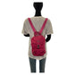 PRADA Backpack Nylon Pink SilverMetal Backpack Test Triangle With logo Women Used Authentic