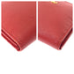 PRADA Tri-fold wallet leather Red Gold Metal Folding wallet Compact wallet Safiano Women Used Authentic