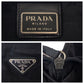 PRADA Shoulder Bag VA0053 Nylon Black Silver Metal Shoulder Bag Crossbody Pochette Unisex Test Triangle With logo Women Used Authentic