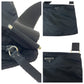 PRADA Shoulder Bag VA0053 Nylon Black Silver Metal Shoulder Bag Crossbody Pochette Unisex Test Triangle With logo Women Used Authentic