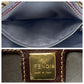 FENDI Shoulder Bag Coated canvas, leather Brown Gold Metal Shoulder Bag Zucchino Zucca Mamma Bucket Women Used Authentic