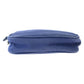 PRADA Handbag canvas Blue Silver Metal mini handbag accessory pouch Women Used Authentic