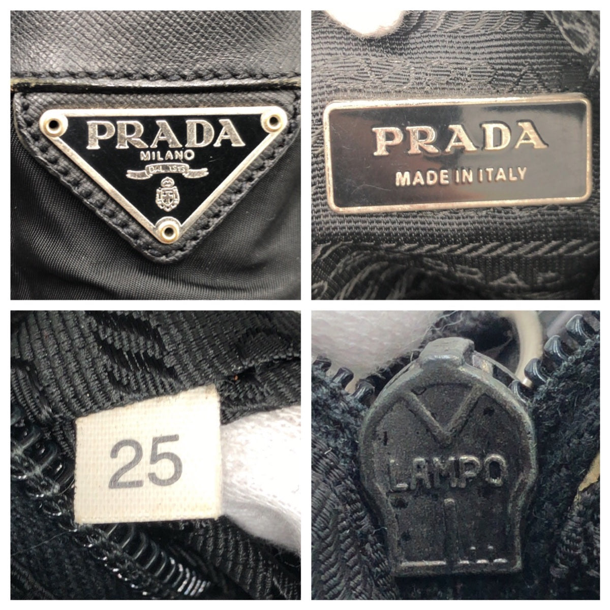 PRADA Shoulder Bag Nylon Black black Shoulder bag Messenger bag Test Triangular logo mens Used Authentic
