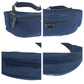 PRADA Waist bag Nylon Navy Black SilverMetal Waist Bag Bum Bag Test Triangle With logo mens Used Authentic