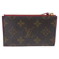 LOUIS VUITTON Coin case M67889 PVC Brown Fragment case Card case Coin case Monogram Porte Cartes Zip Women Used Authentic