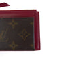 LOUIS VUITTON Coin case M67889 PVC Brown Fragment case Card case Coin case Monogram Porte Cartes Zip Women Used Authentic