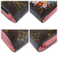 LOUIS VUITTON Tri-fold wallet M69754 PVC Brown Pink Gold Metal Folding wallet Compact wallet Monogram Vivienne Portefeuille Victorine Women Used Authentic