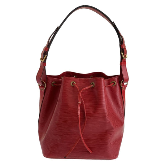 LOUIS VUITTON Shoulder Bag M44107 Epi Leather Red Gold Metal Drawstring bag Shoulder Bag Epi Petit Noe Women Used Authentic