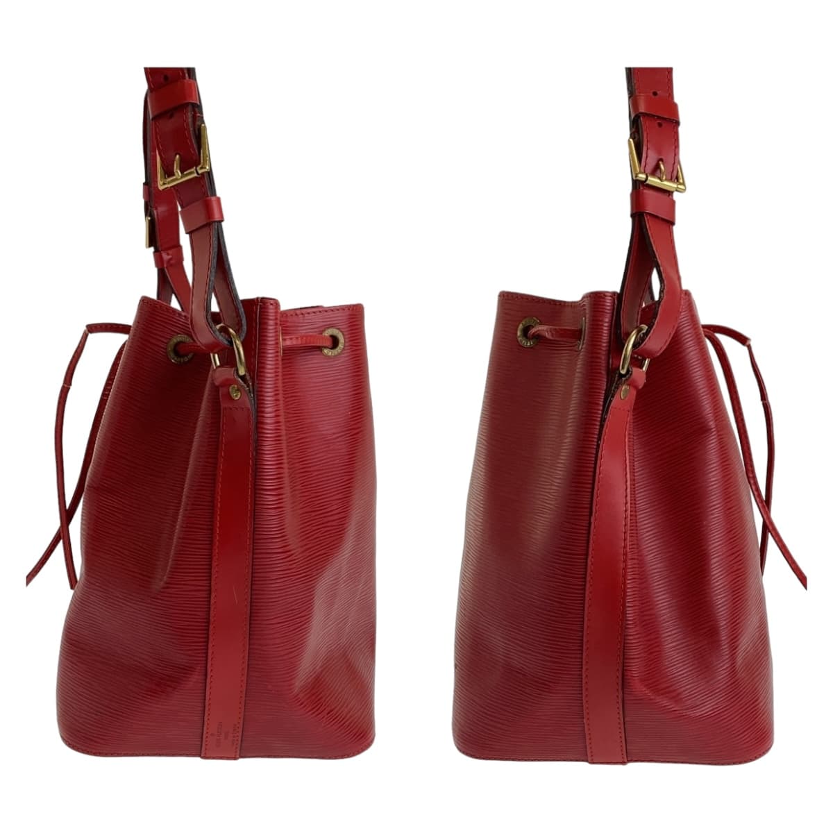 LOUIS VUITTON Shoulder Bag M44107 Epi Leather Red Gold Metal Drawstring bag Shoulder Bag Epi Petit Noe Women Used Authentic