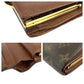 LOUIS VUITTON Bifold Wallet M61674 PVC Brown Gold Metal Purse Folding Wallet Compact Wallet Monogram Portefeuille Viennoiserie Women Used Authentic